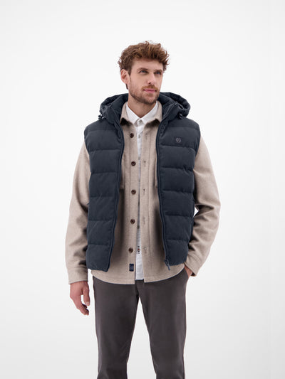 Herren Steppweste in funktionaler Cord-Optik - LERROS