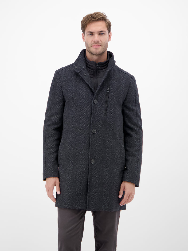 KURZGRÖSSEN-Mantel in Wolloptik - LERROS