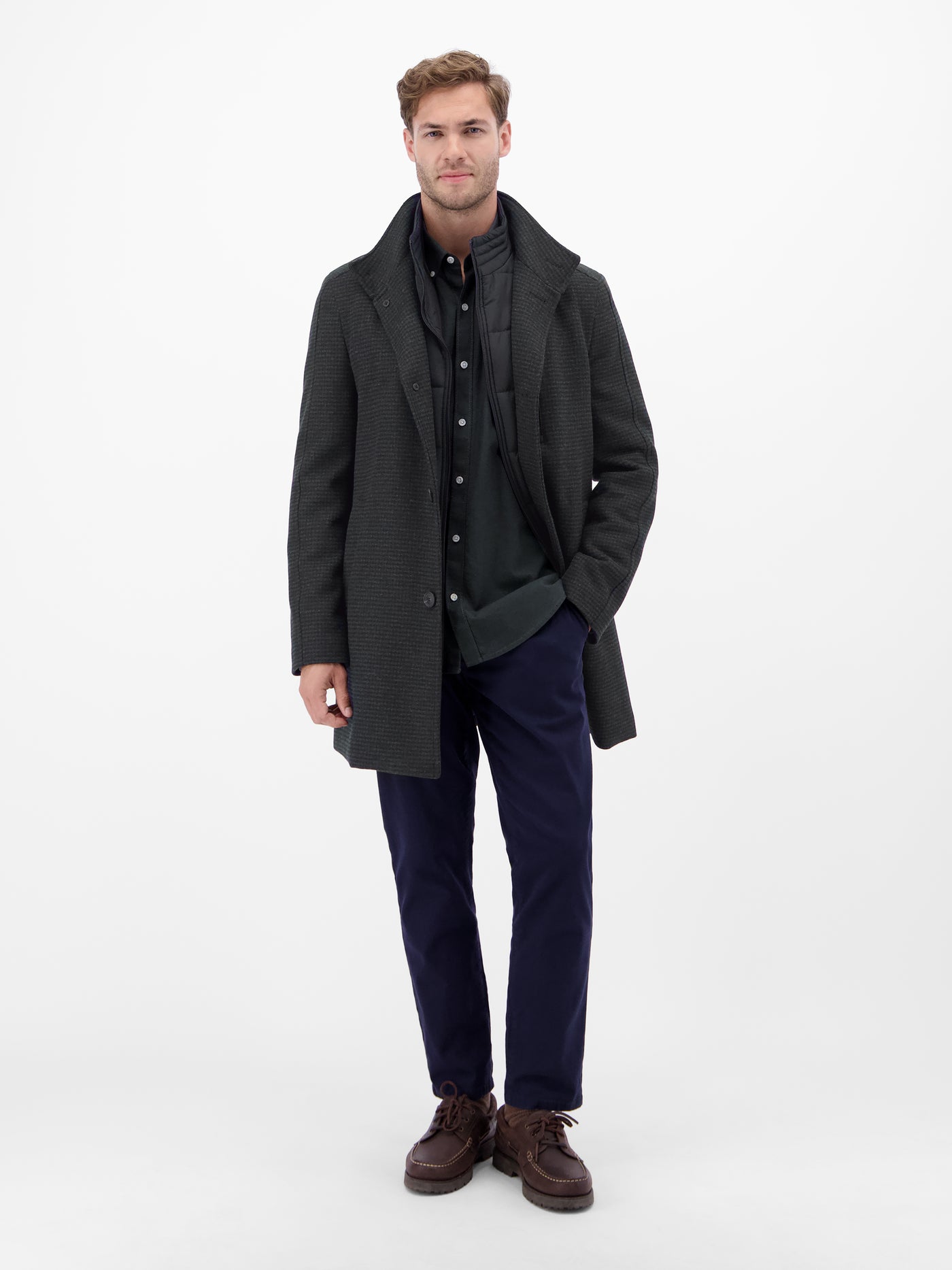 Mantel in Wolloptik, KURZGRÖSSEN - LERROS