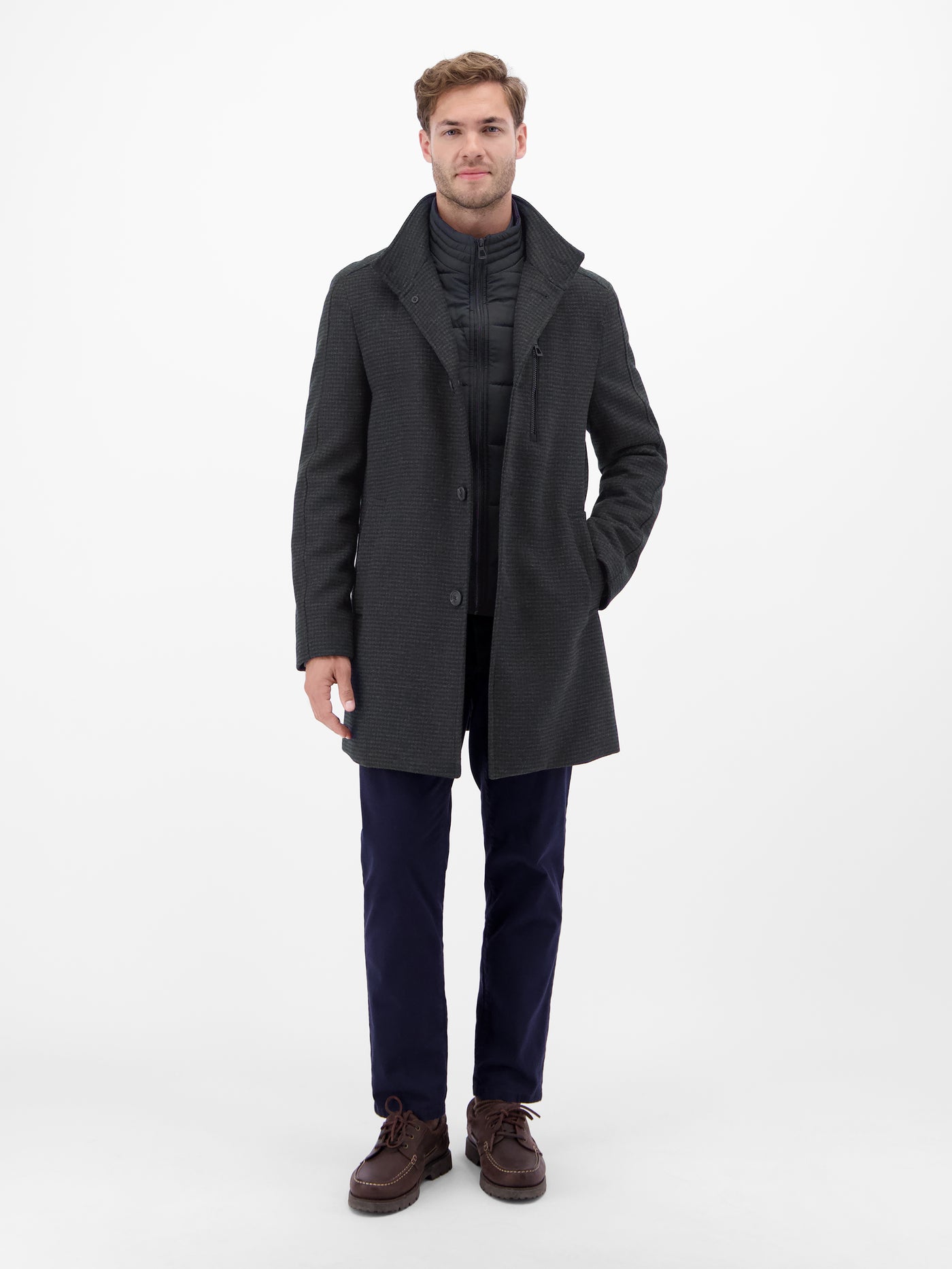 Mantel in Wolloptik, KURZGRÖSSEN - LERROS