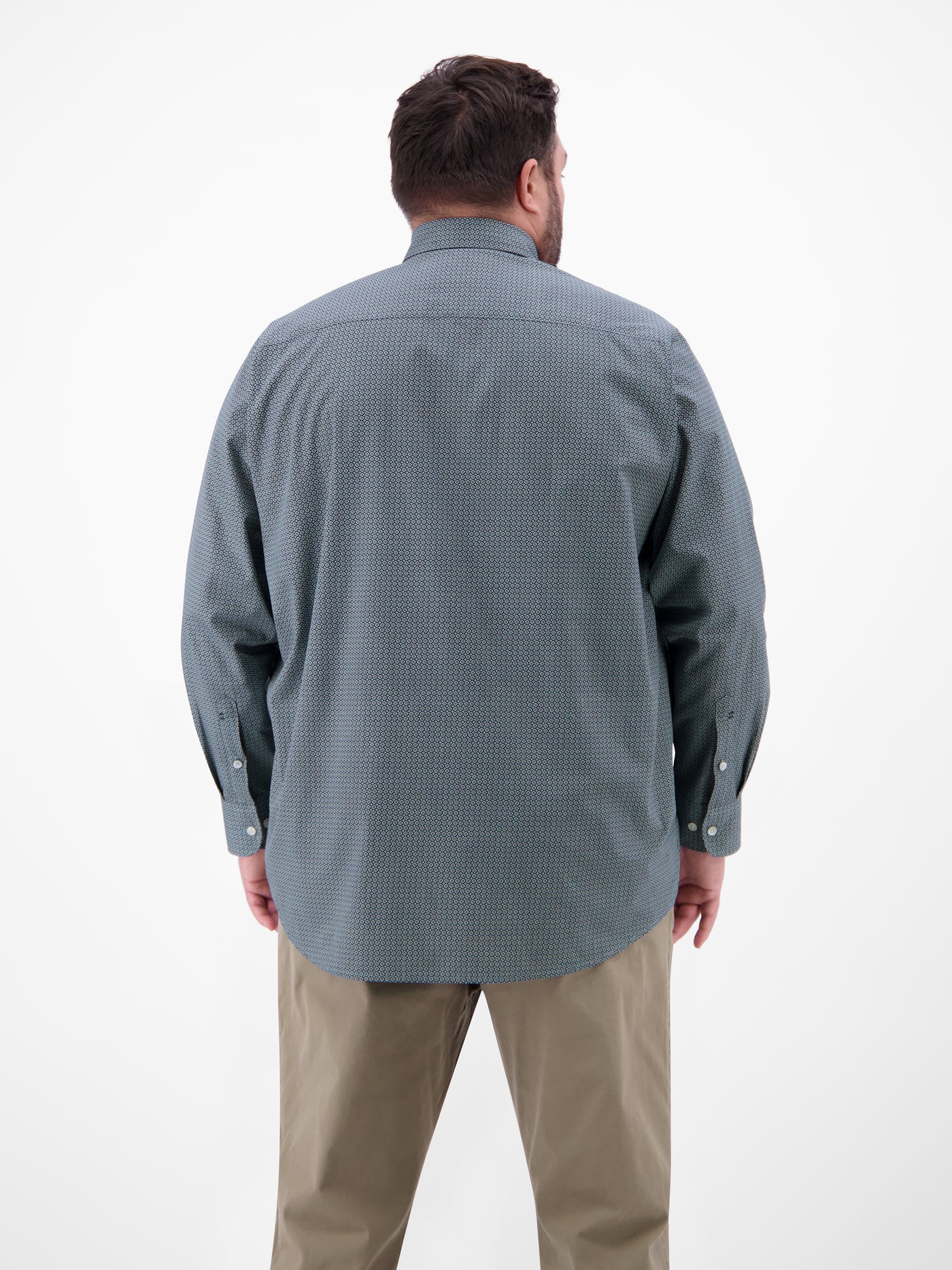 Langarmhemd mit Kentkragen aus 100% Baumwolle - LERROS