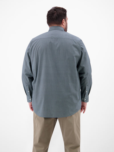 Langarmhemd mit Kentkragen aus 100% Baumwolle - LERROS