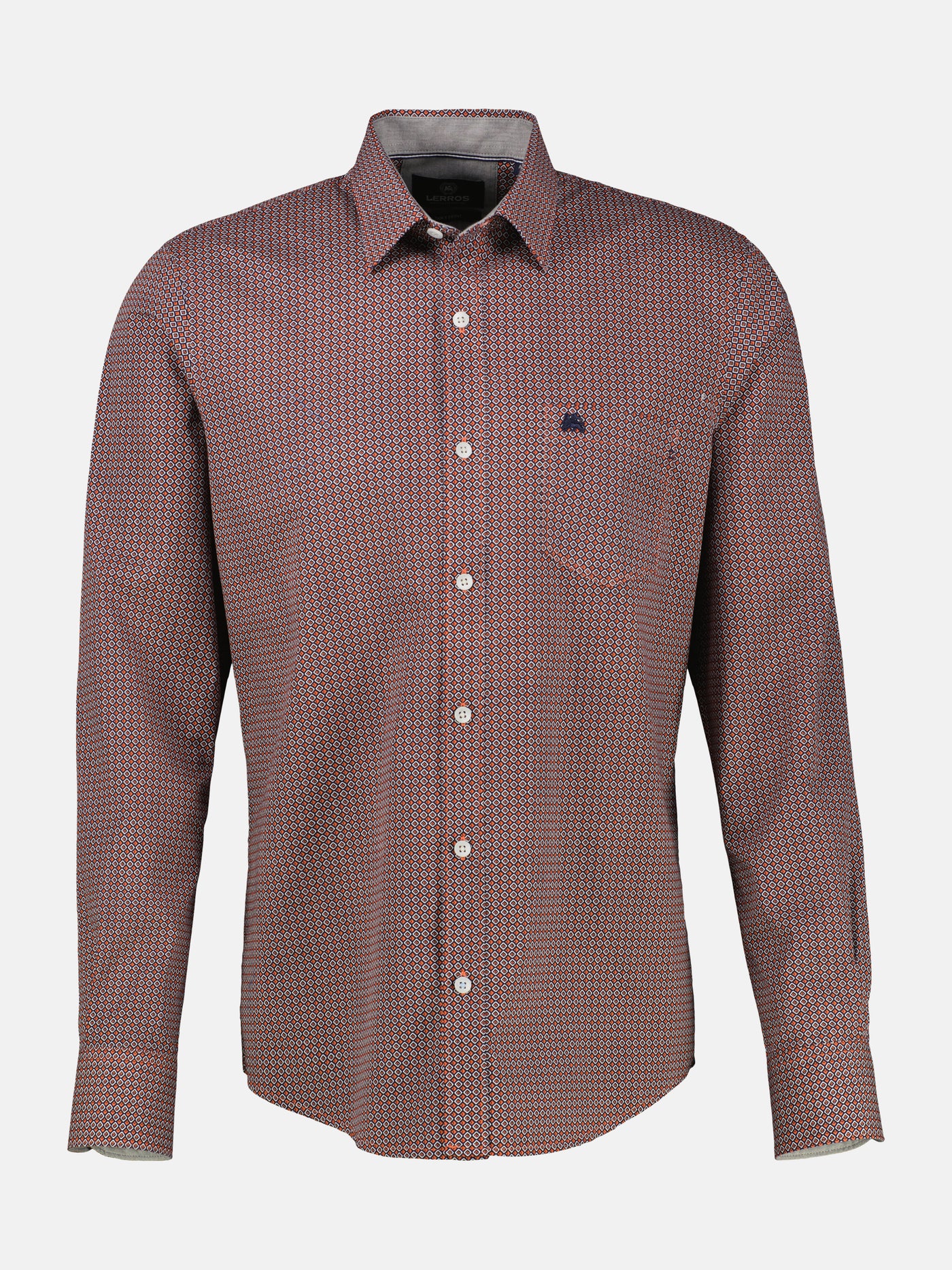 Langarmhemd mit Karomuster aus 100% Baumwolle - LERROS