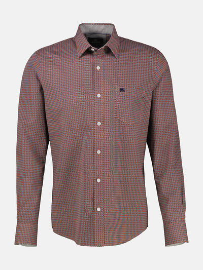 Langarmhemd mit Karomuster aus 100% Baumwolle - LERROS