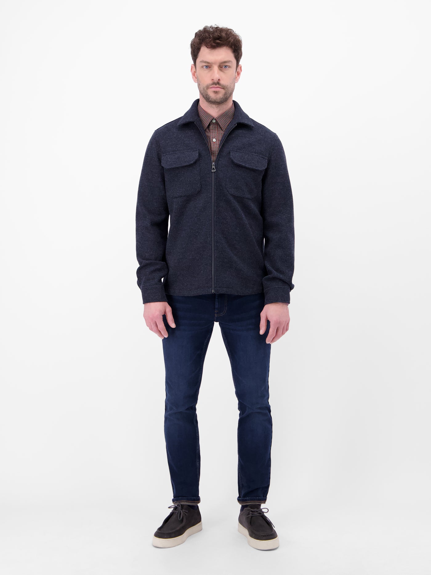 Langarmhemd mit Karomuster aus 100% Baumwolle - LERROS