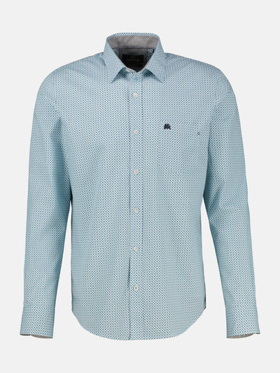 Langarmhemd mit Karomuster aus 100% Baumwolle - LERROS