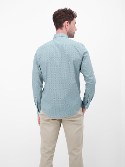 Langarmhemd mit Karomuster aus 100% Baumwolle - LERROS