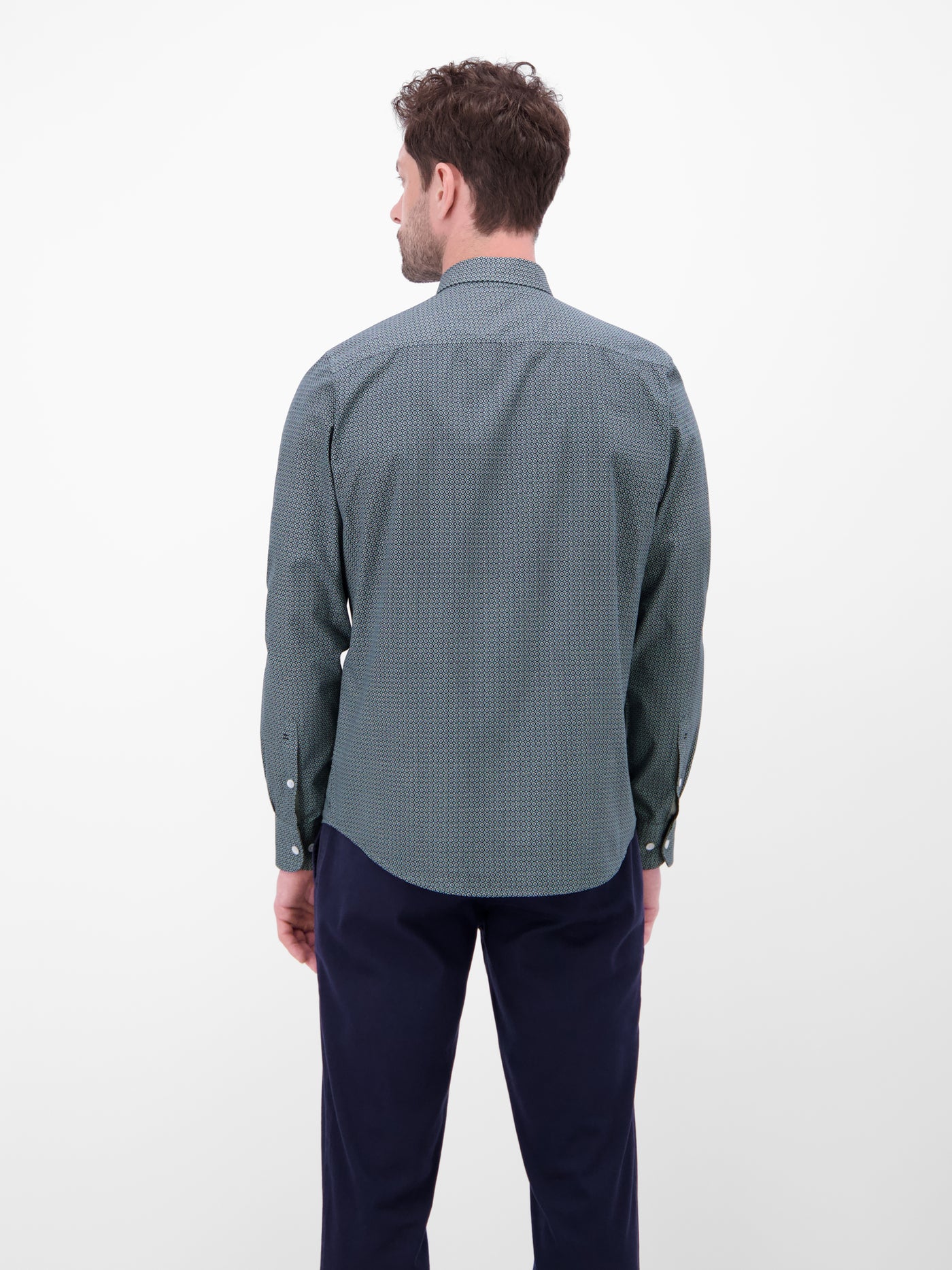 Langarmhemd mit Karomuster aus 100% Baumwolle - LERROS