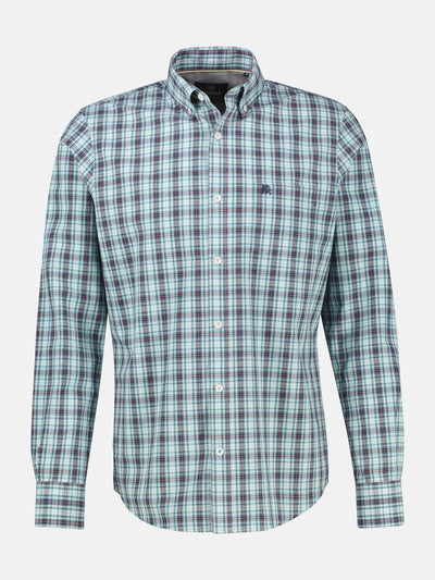 Karohemd mit Button-Down-Kragen - LERROS