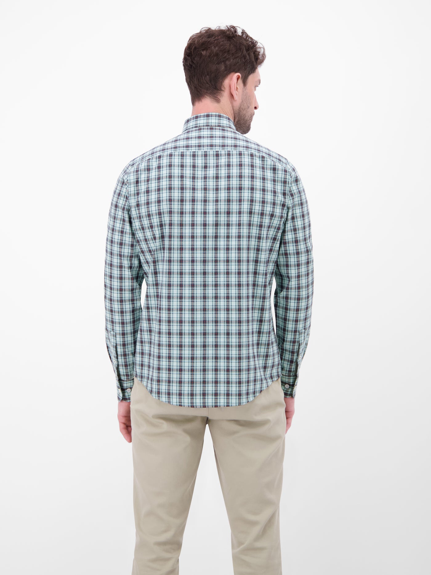 Karohemd mit Button-Down-Kragen - LERROS