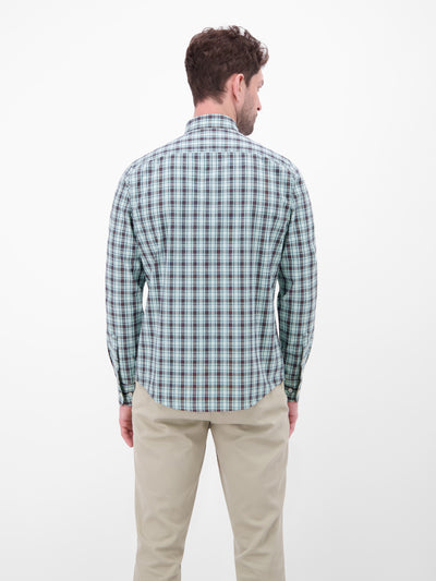 Karohemd mit Button-Down-Kragen - LERROS