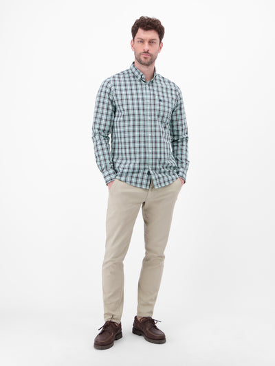 Karohemd mit Button-Down-Kragen - LERROS