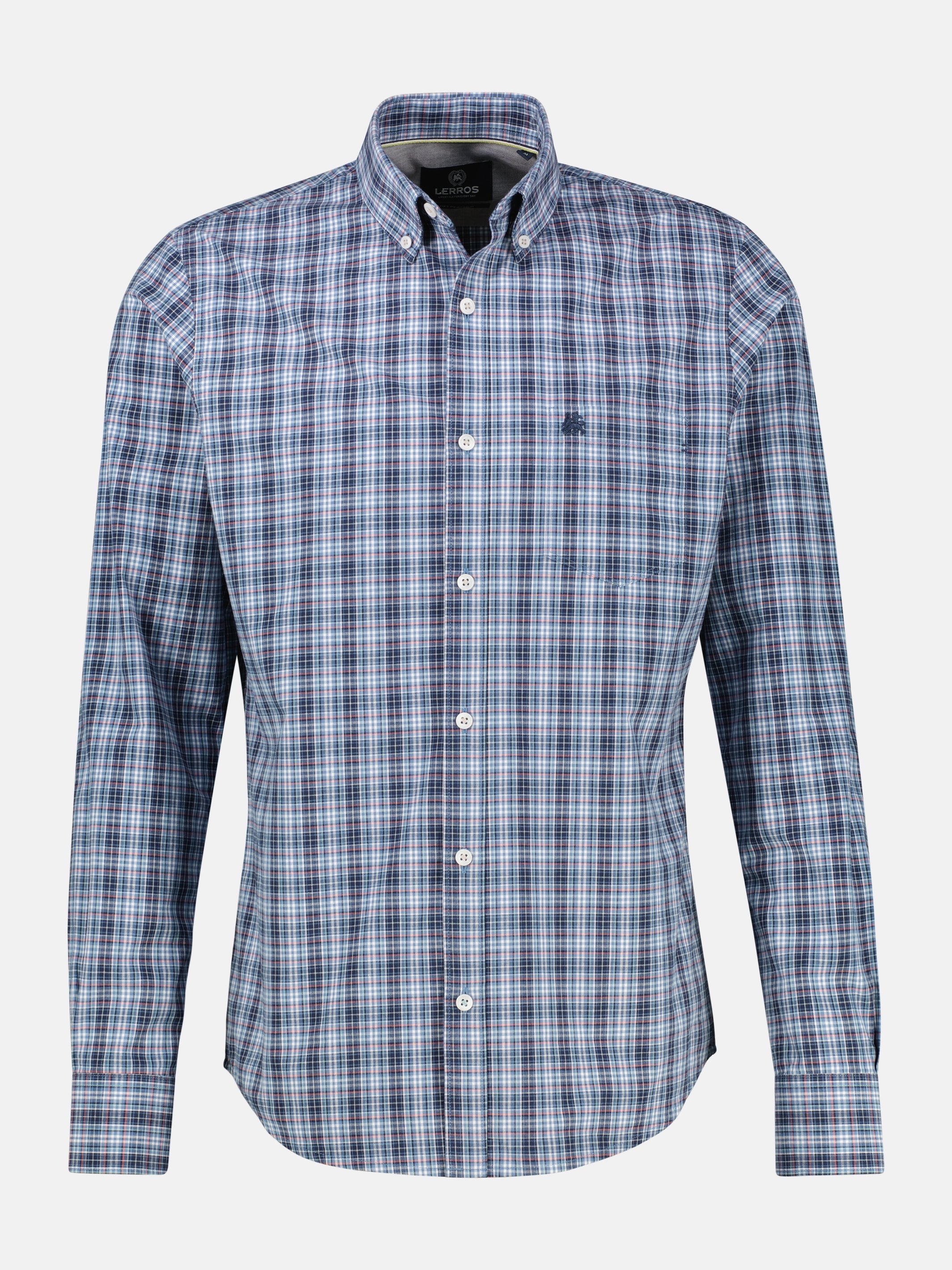 Karohemd mit Button-Down-Kragen - LERROS