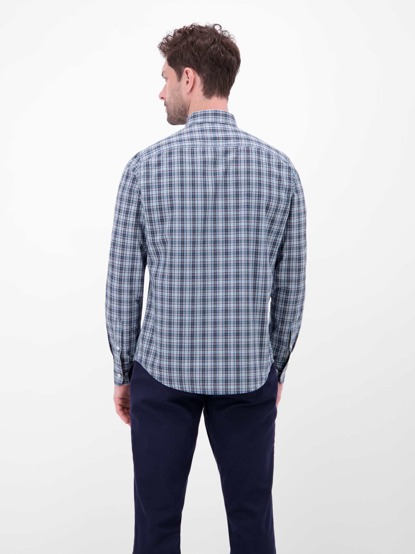 Karohemd mit Button-Down-Kragen - LERROS