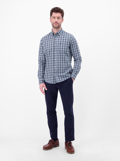 Karohemd mit Button-Down-Kragen - LERROS