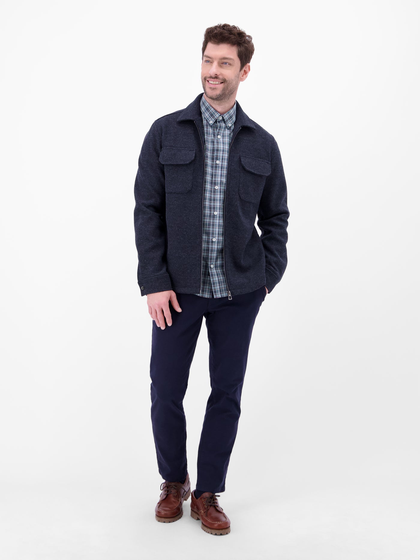 Karohemd mit Button-Down-Kragen - LERROS