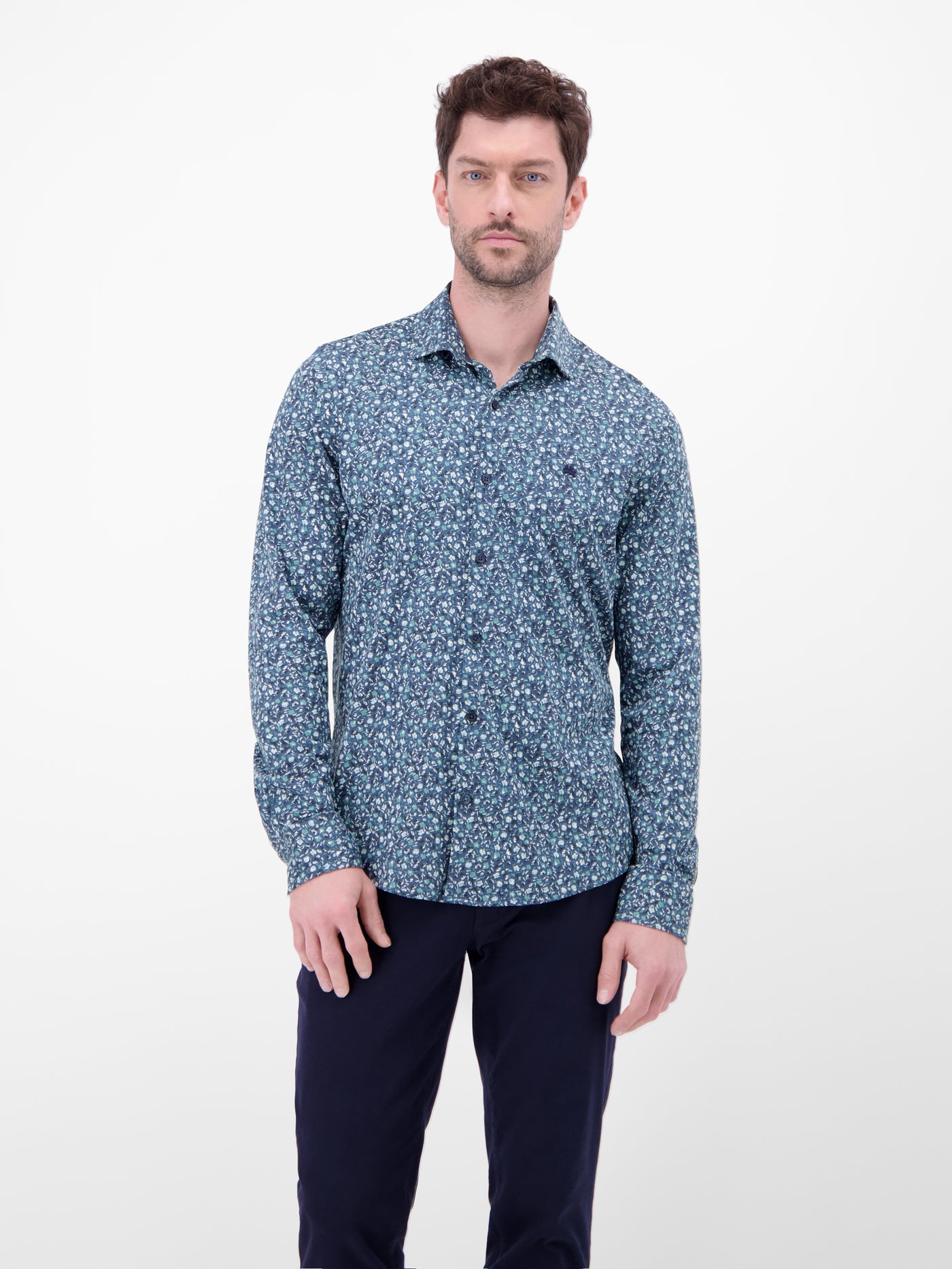 Jerseyhemd mit Haifischkragen - LERROS