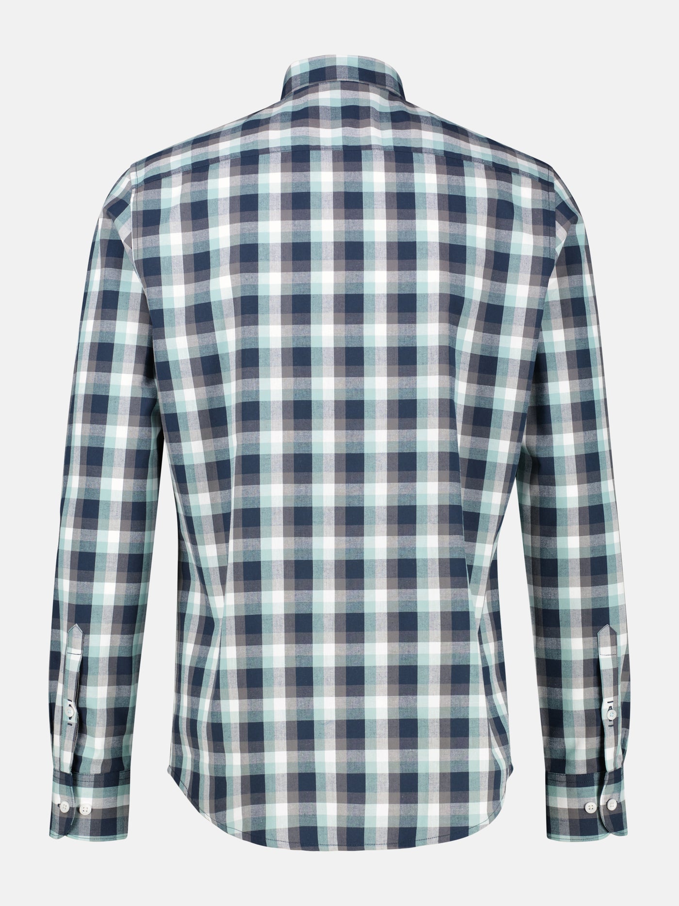 Karohemd mit Kentkragen und Brusttasche - LERROS