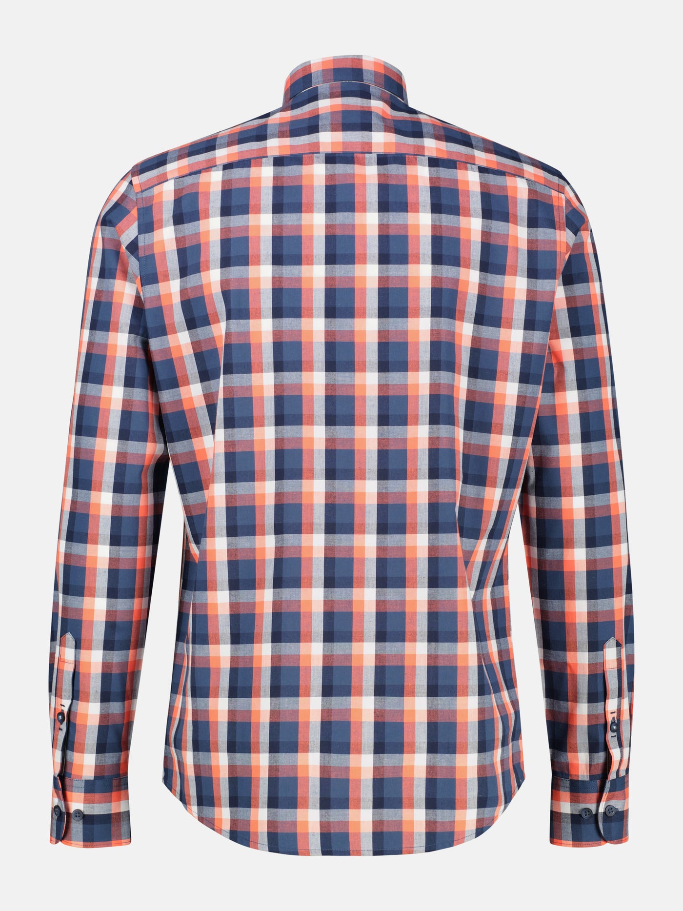 Karohemd mit Kentkragen und Brusttasche - LERROS