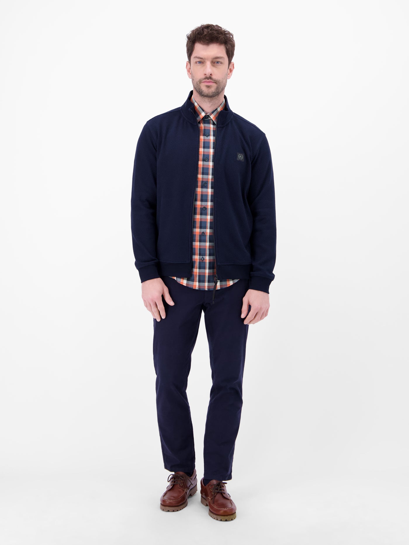 Karohemd mit Kentkragen und Brusttasche - LERROS