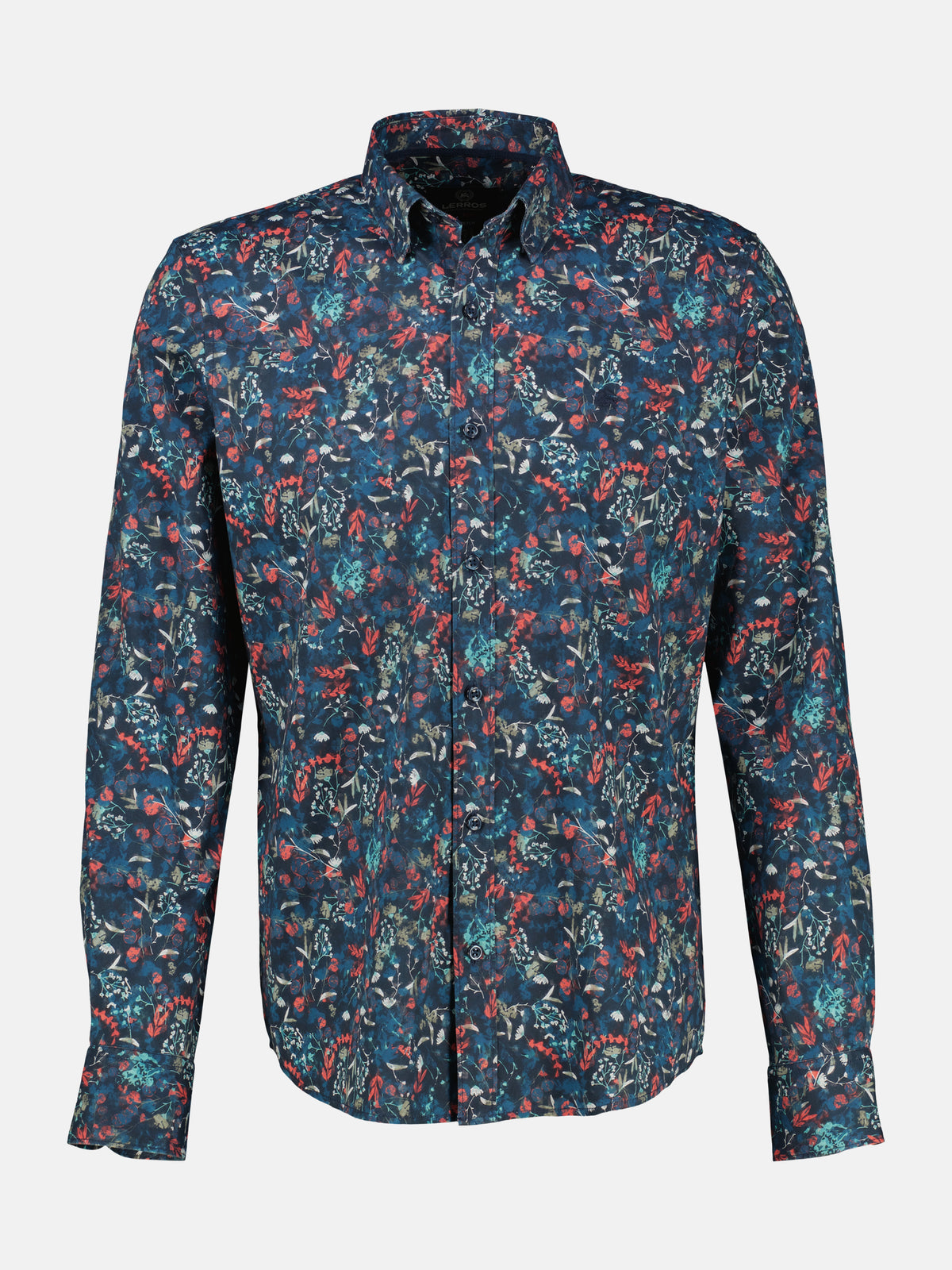 Langarmhemd mit Button-down-Kragen - LERROS