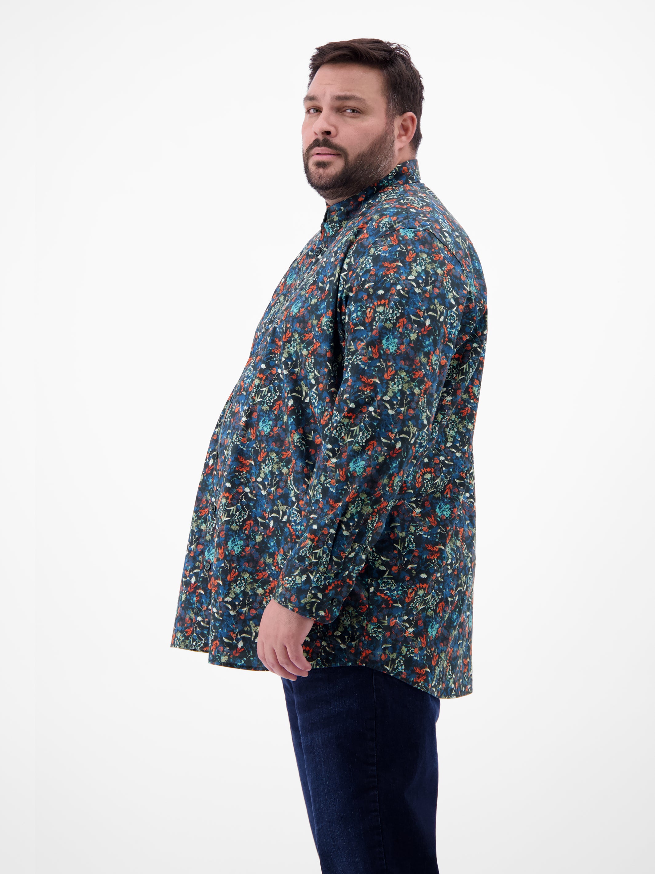 Langarmhemd mit Button-down-Kragen - Langarmhemd