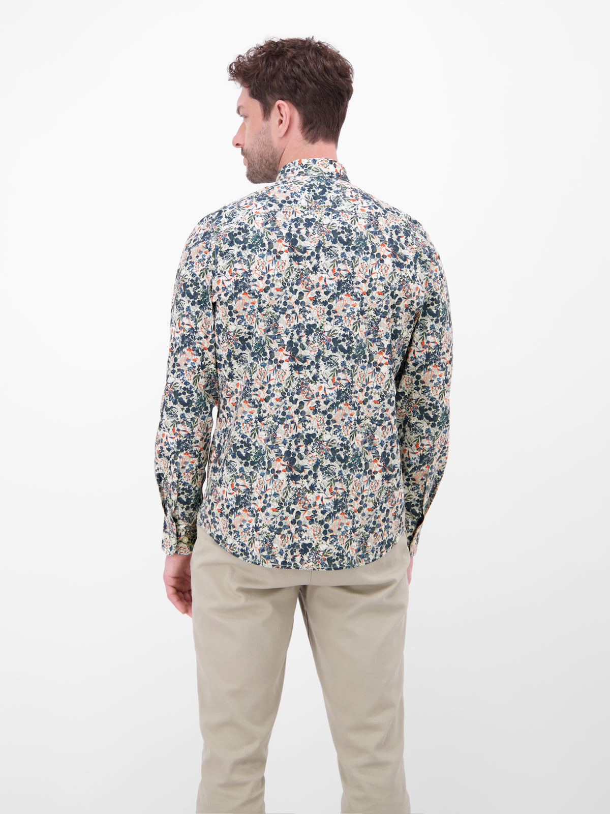 Langarmhemd mit floralem Alloverprint - LERROS