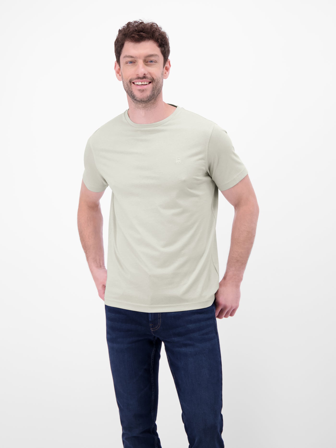 T-Shirt mit Rundhalsausschnitt - LERROS