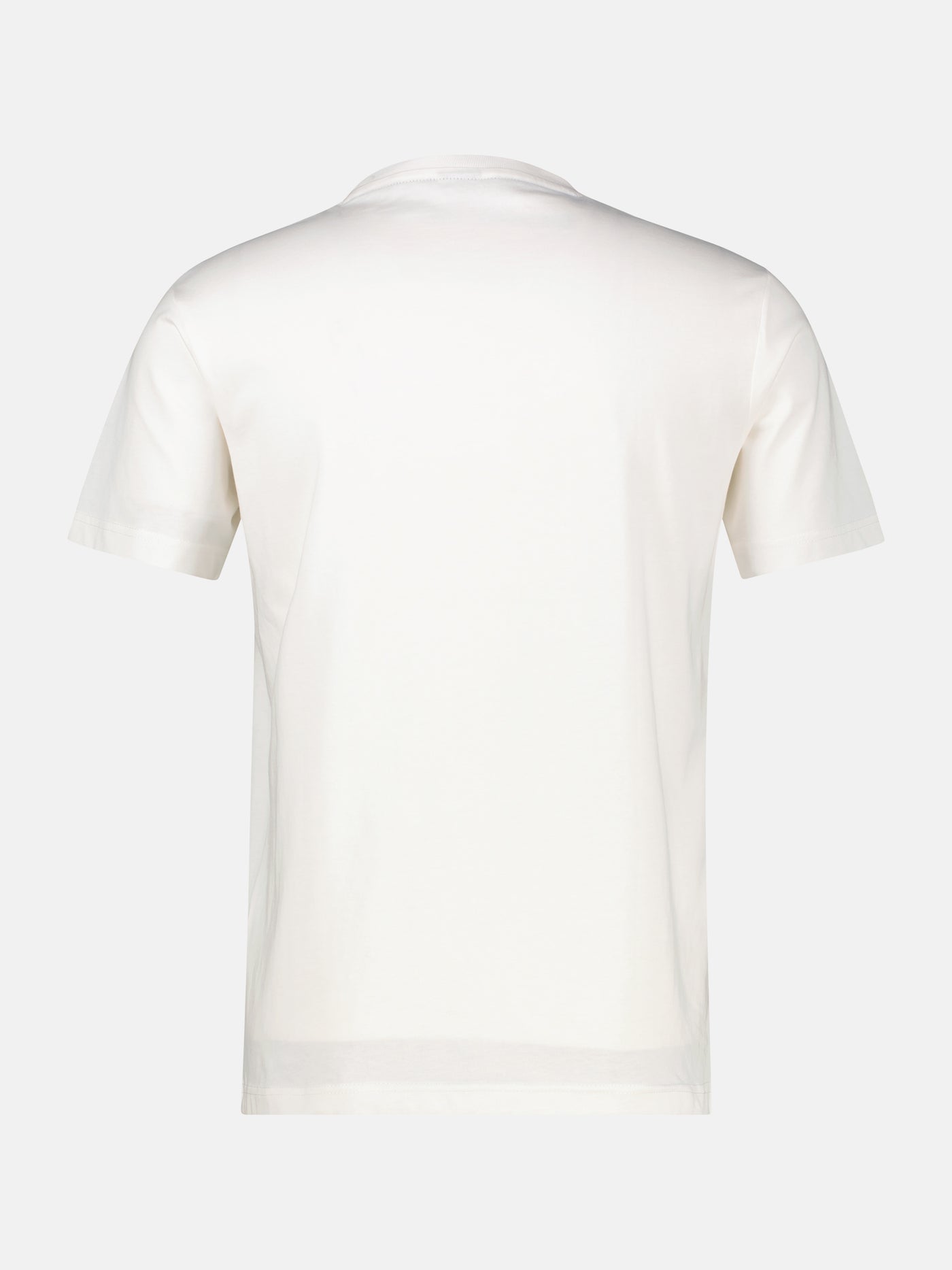 T-Shirt unifarben mit Print und 1/2-Ärmeln - LERROS