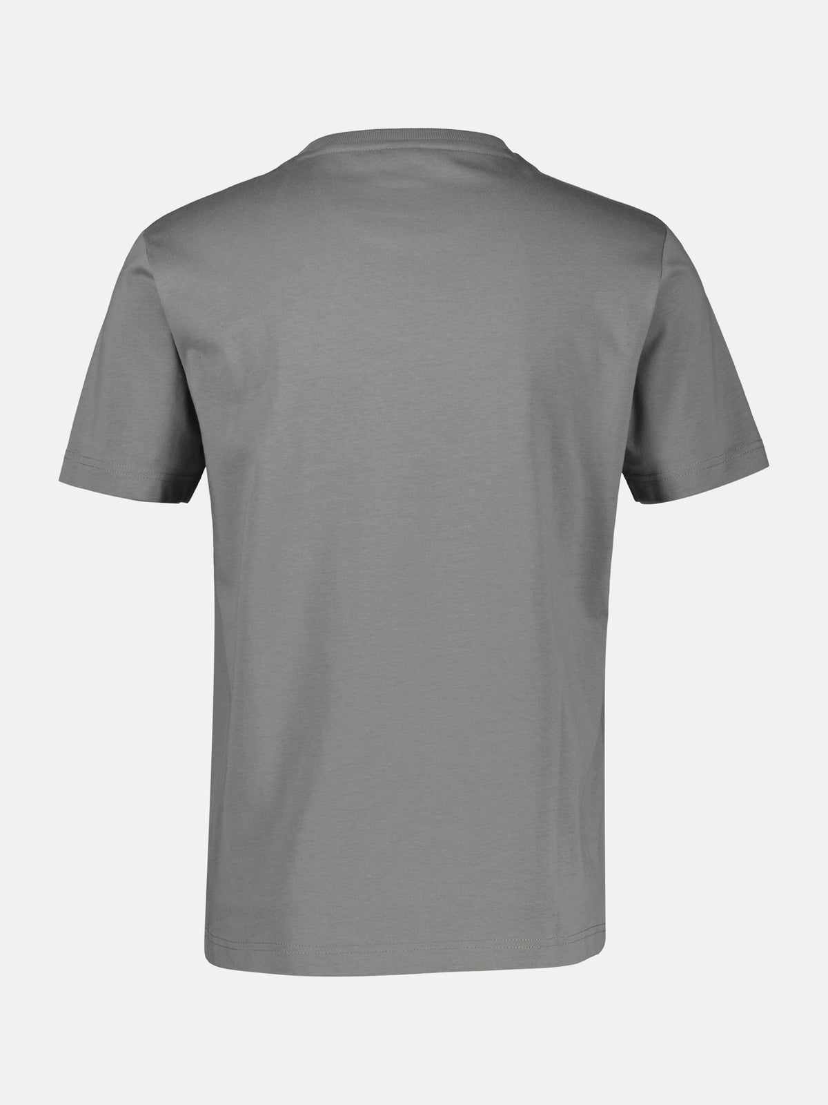 T-Shirt unifarben mit Print und 1/2-Ärmeln - LERROS