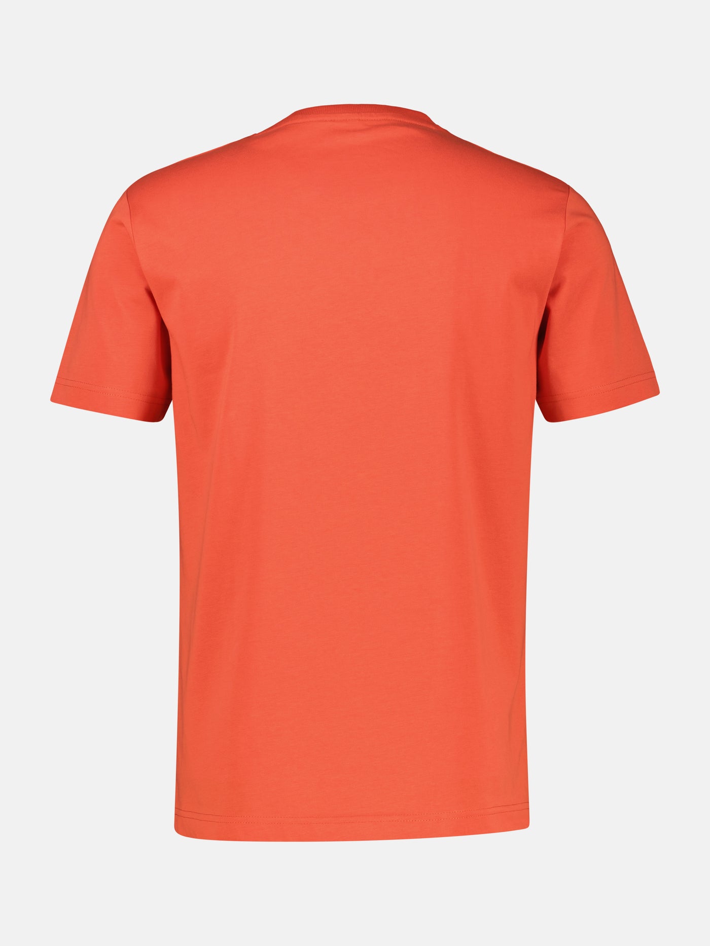 T-Shirt unifarben mit Print und 1/2-Ärmeln - LERROS