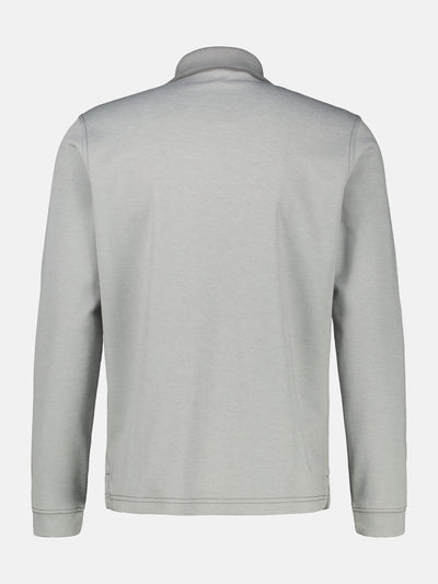 Langarm Polo mit Brusttasche aus Baumwollmix - LERROS