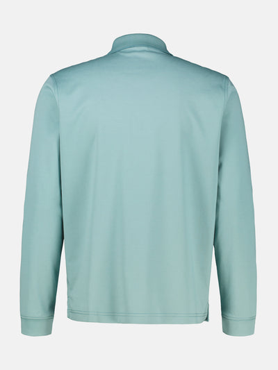 Langarm Polo mit Brusttasche aus Baumwollmix - LERROS