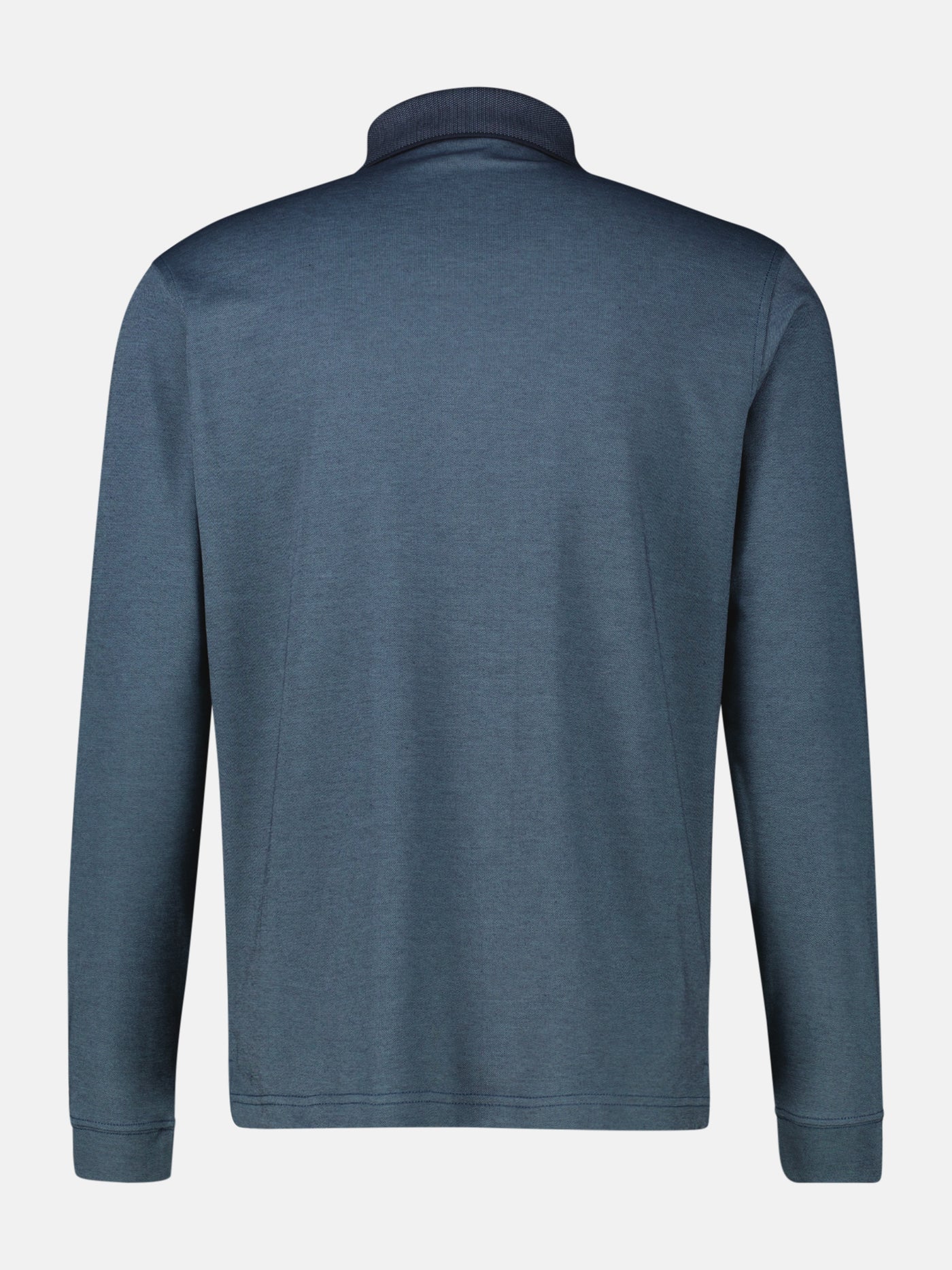 Langarm Polo mit Brusttasche aus Baumwollmix - LERROS