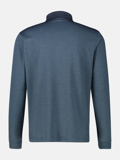 Langarm Polo mit Brusttasche aus Baumwollmix - LERROS