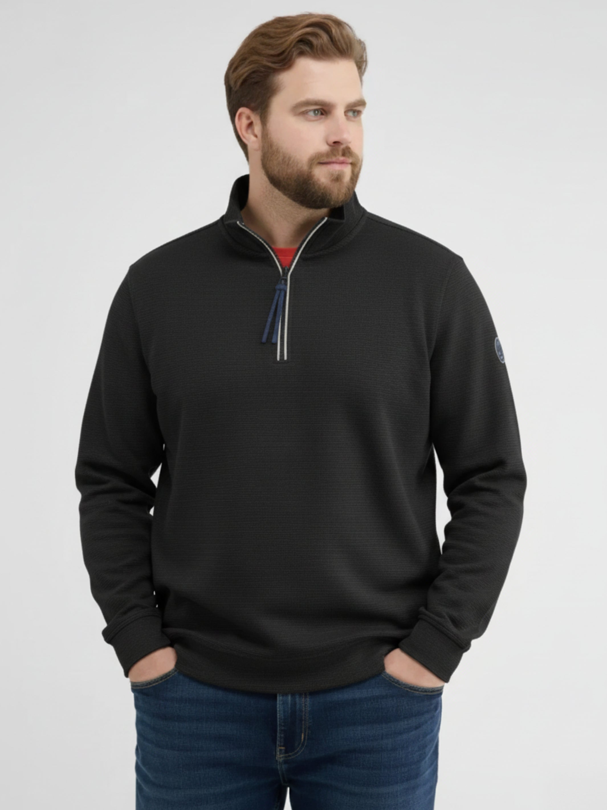 Troyer in Sweatqualität aus Strickmaterial - LERROS