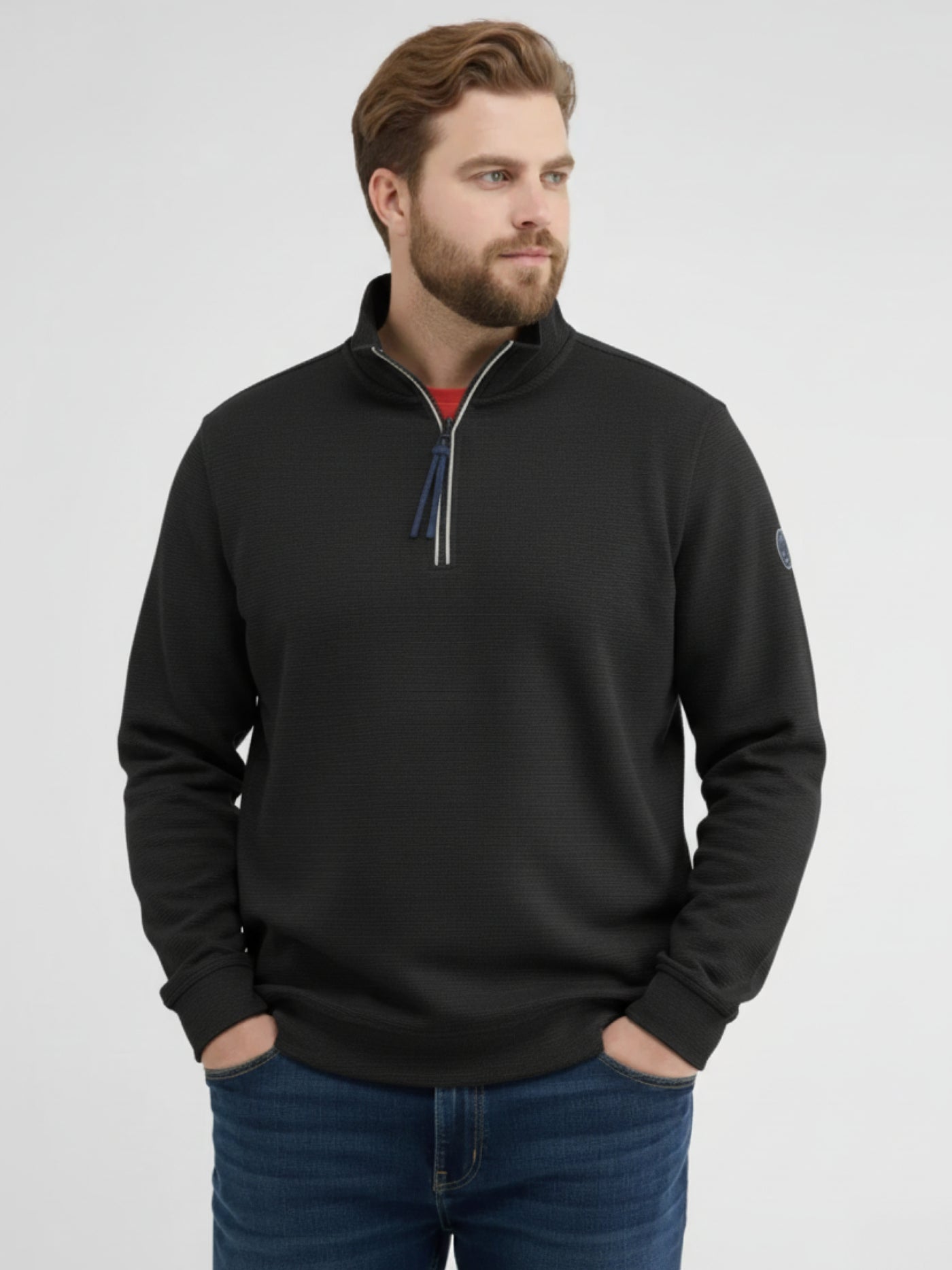 Troyer in Sweatqualität aus Strickmaterial - LERROS