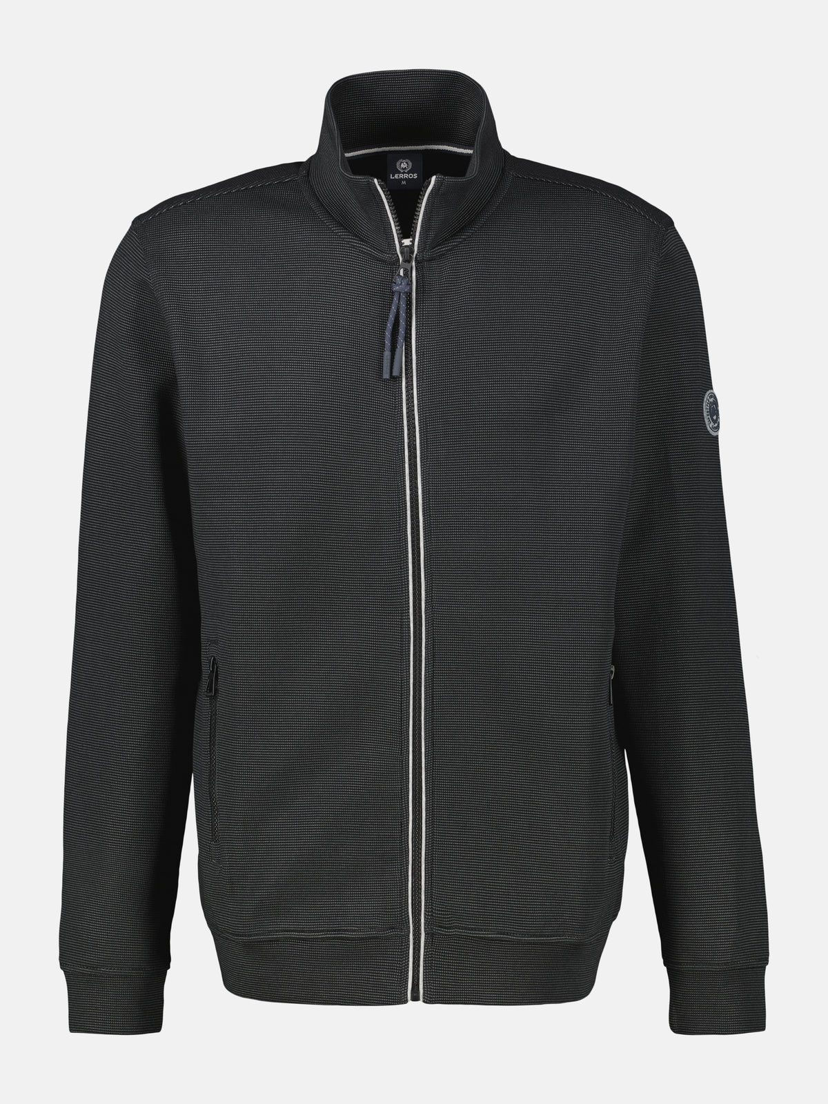 Sweatjacke aus weichem Baumwollmischgewebe - LERROS
