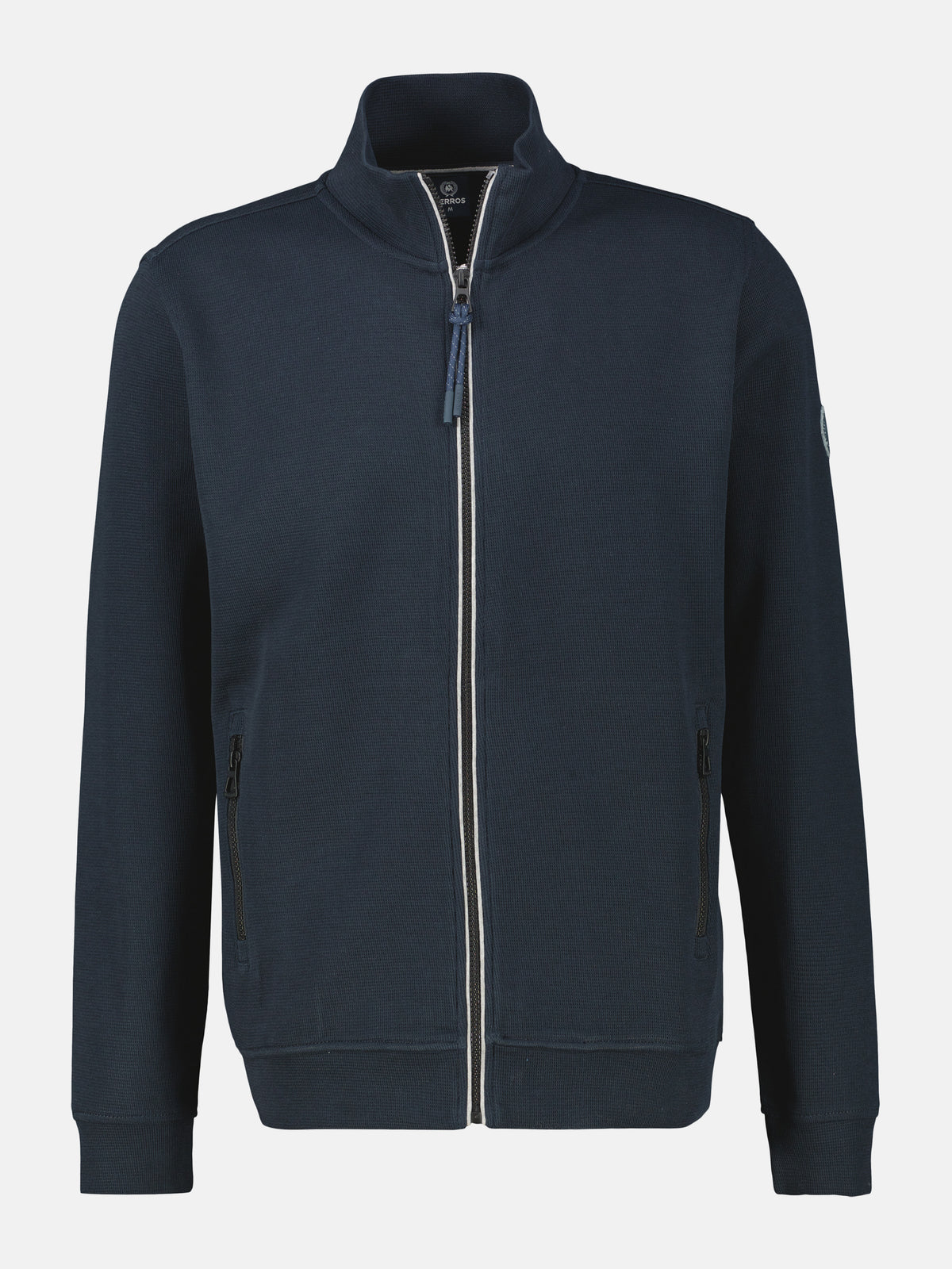 Sweatjacke aus weichem Baumwollmischgewebe - LERROS