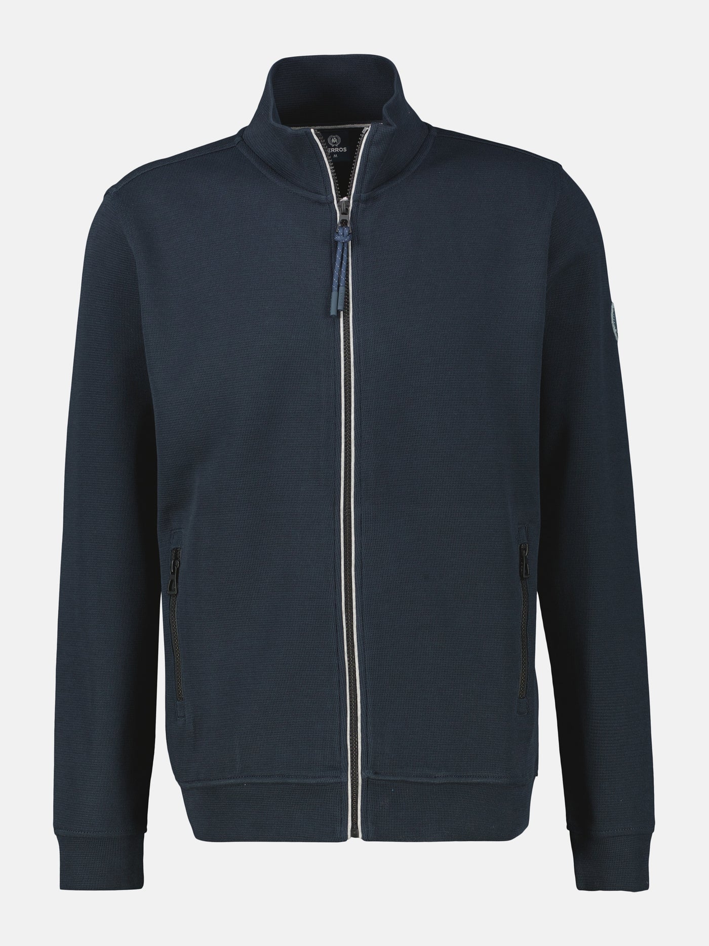 Sweatjacke aus weichem Baumwollmischgewebe - LERROS