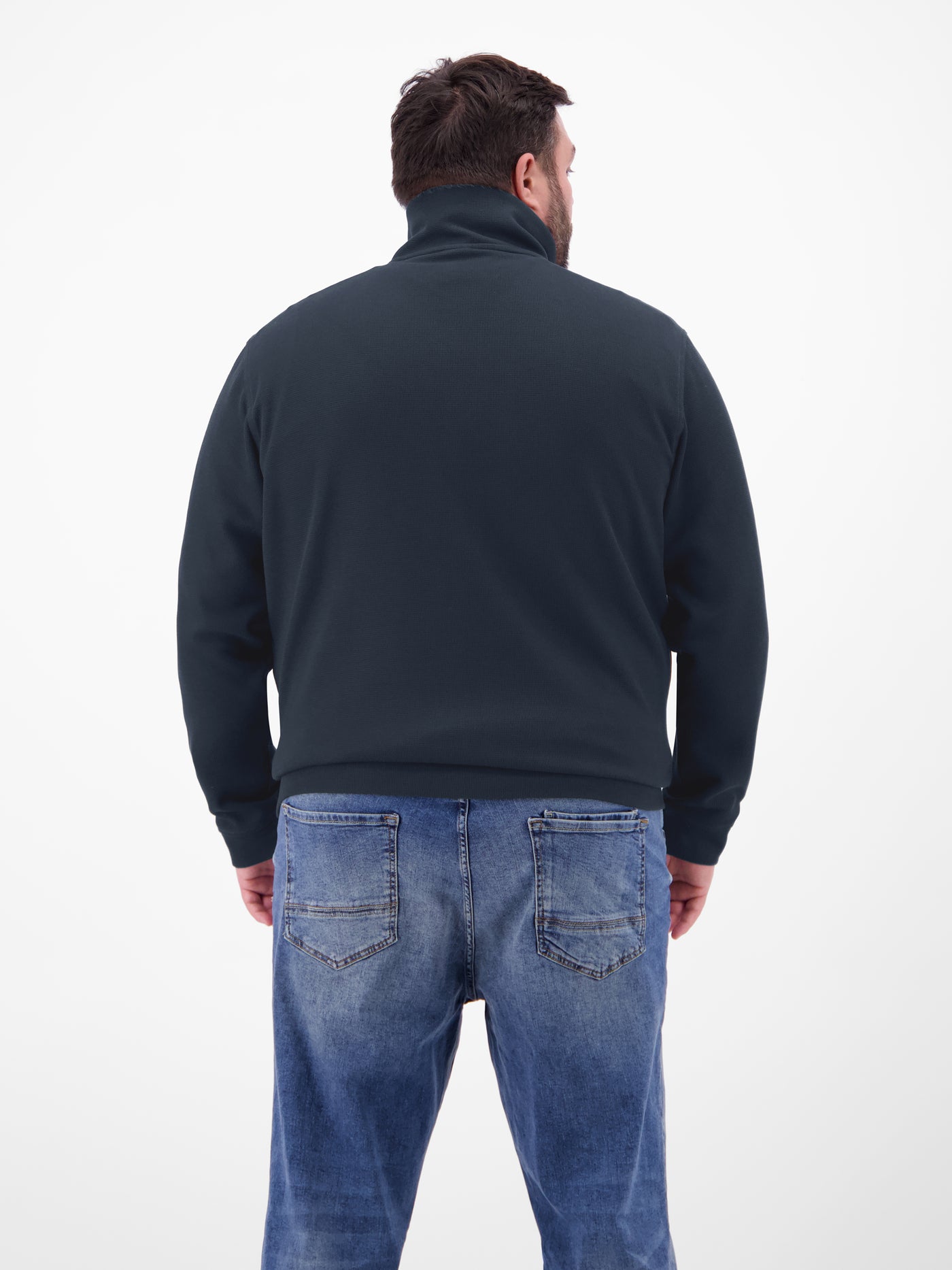 Sweatjacke aus weichem Baumwollmischgewebe - LERROS