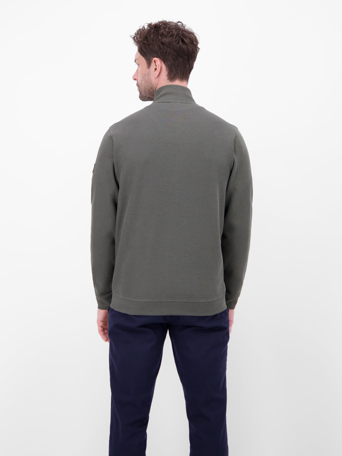 Sweatjacke aus Baumwollmischgewebe - LERROS
