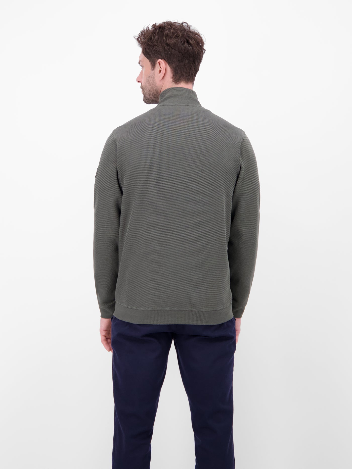 Sweatjacke aus Baumwollmischgewebe - LERROS