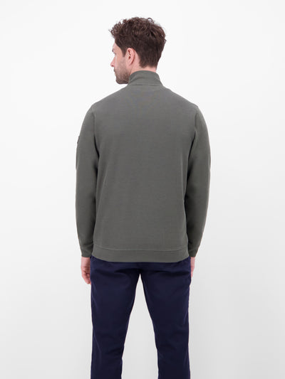 Sweatjacke aus Baumwollmischgewebe - LERROS