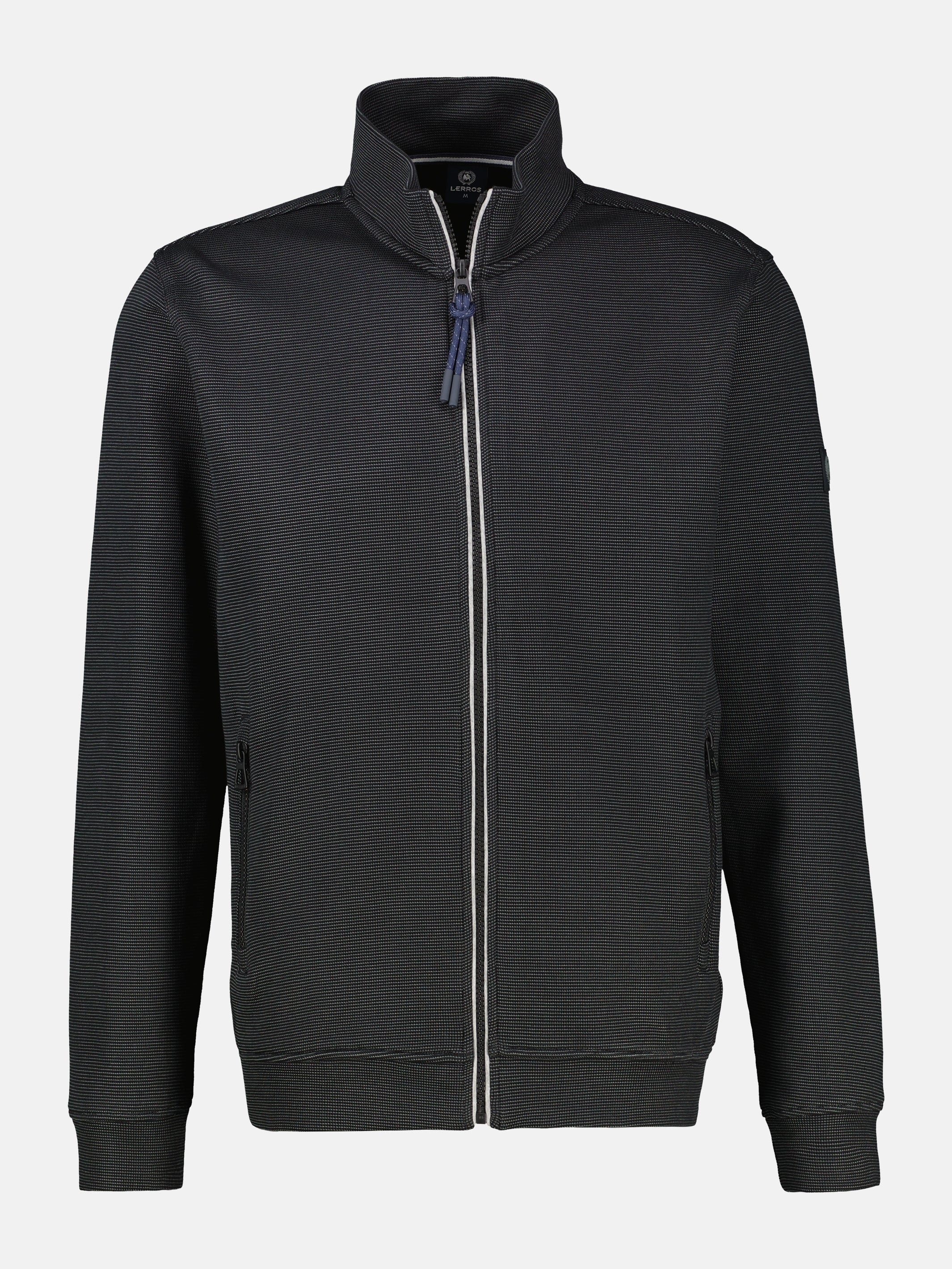 Sweatjacke aus Baumwollmischgewebe - LERROS