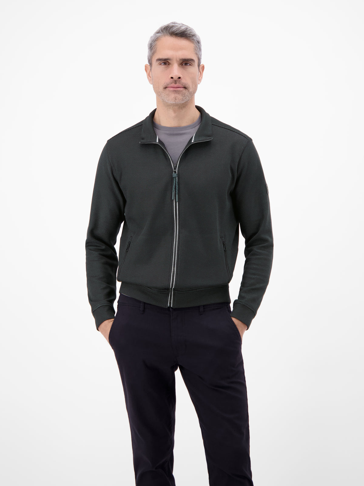 Sweatjacke aus Baumwollmischgewebe - Sweatjacke