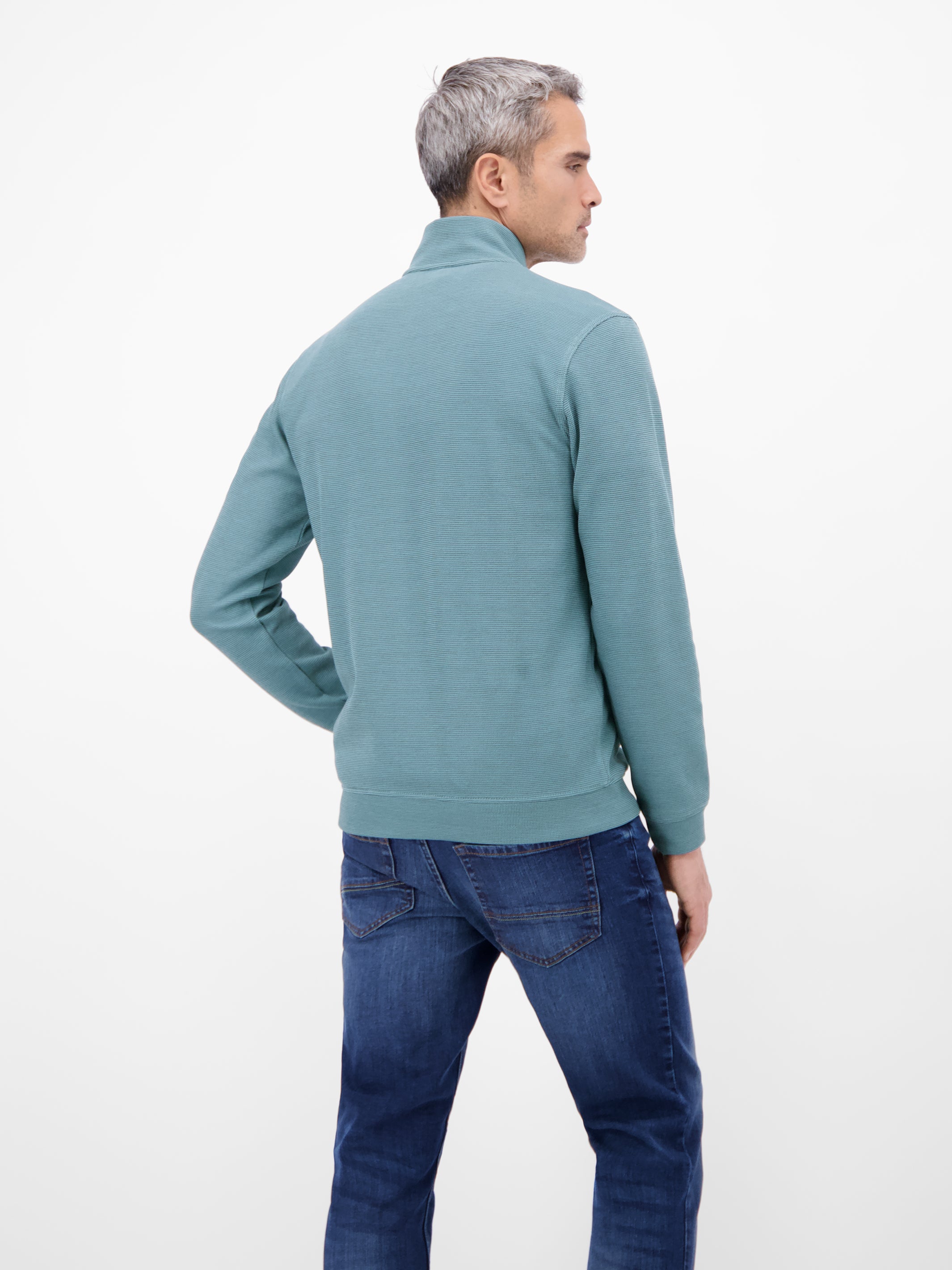 Sweatjacke aus Baumwollmischgewebe - Sweatjacke