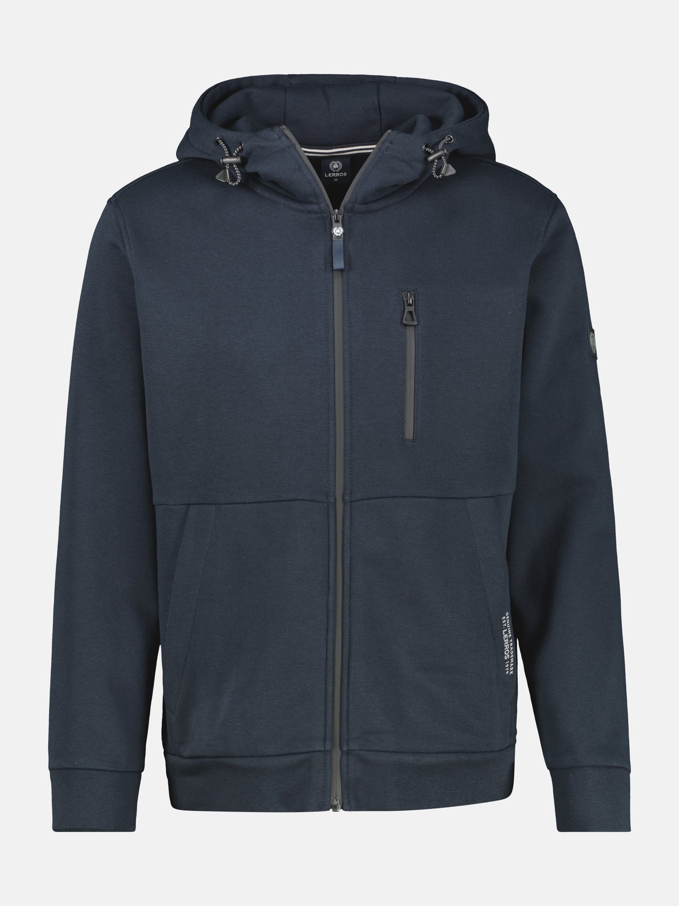 Sweatjacke im Hoodie-Look aus Mischgewebe - LERROS