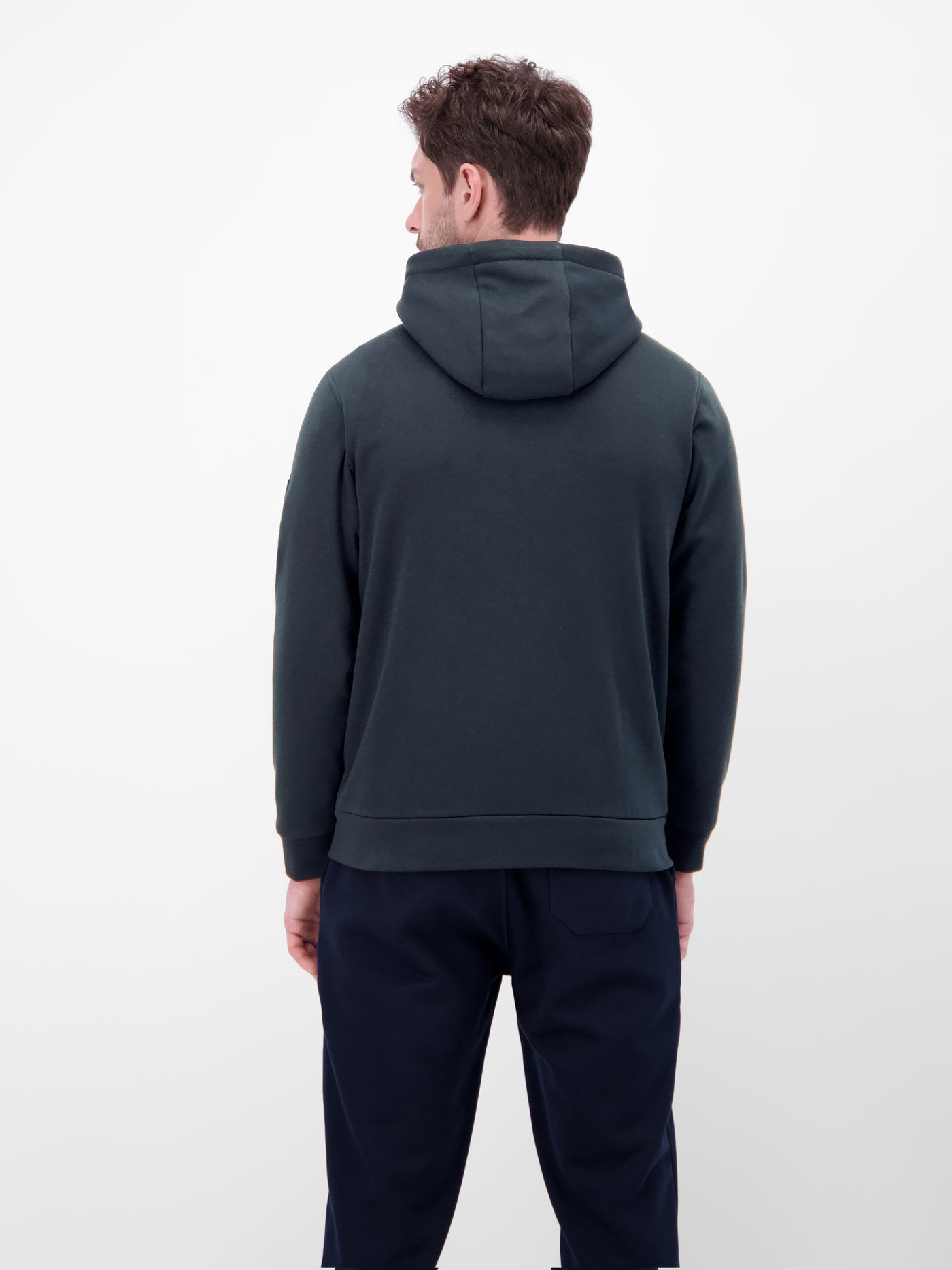 Sweatjacke im Hoodie-Look aus Mischgewebe - LERROS