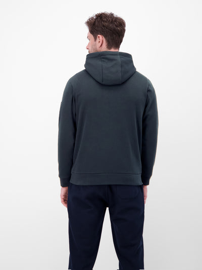 Sweatjacke im Hoodie-Look aus Mischgewebe - LERROS